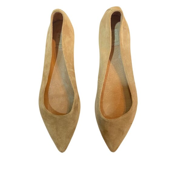 Frye Shoes - Frye Sienna Pointed Toe Ballet Flats in Cashew - Size 8
